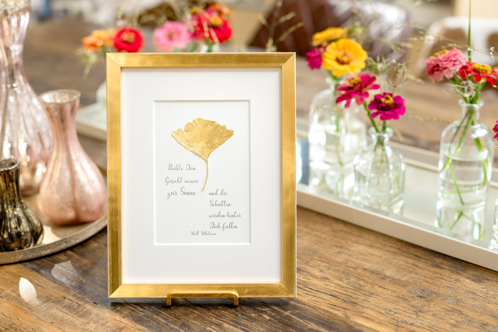 Richte Dein Gesicht immer zur Sonne und die Schatten werden hinter Dich fallen