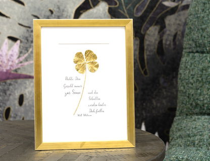 Richte Dein Gesicht immer zur Sonne und die Schatten werden hinter Dich fallen